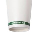 Vaso de papel compostable