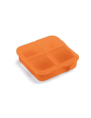 Pastillero cuadrado | Pastillero de bolsillo 4 compartimentos