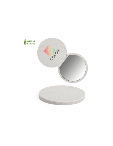 Espejo plegable de caña de trigo | Espejo de viaje ecológico Espejo plegable de caña de trigo | Espejo de viaje ecológico