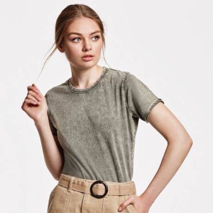 Camiseta efecto jeans para mujer HUSKY | Camiseta vaquera 2