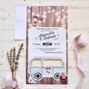 Invitación de boda familiar | Invitación de boda con hijos 2