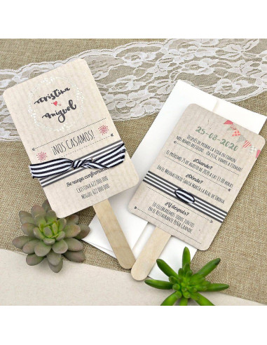 Invitación de boda pai pai