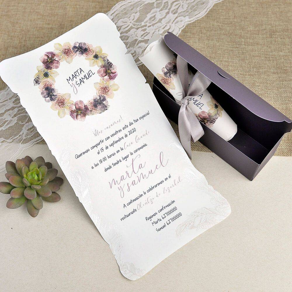Invitación de boda con caja | bodas