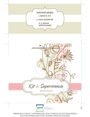 Descargable para Kit de Supervivencia para Bodas