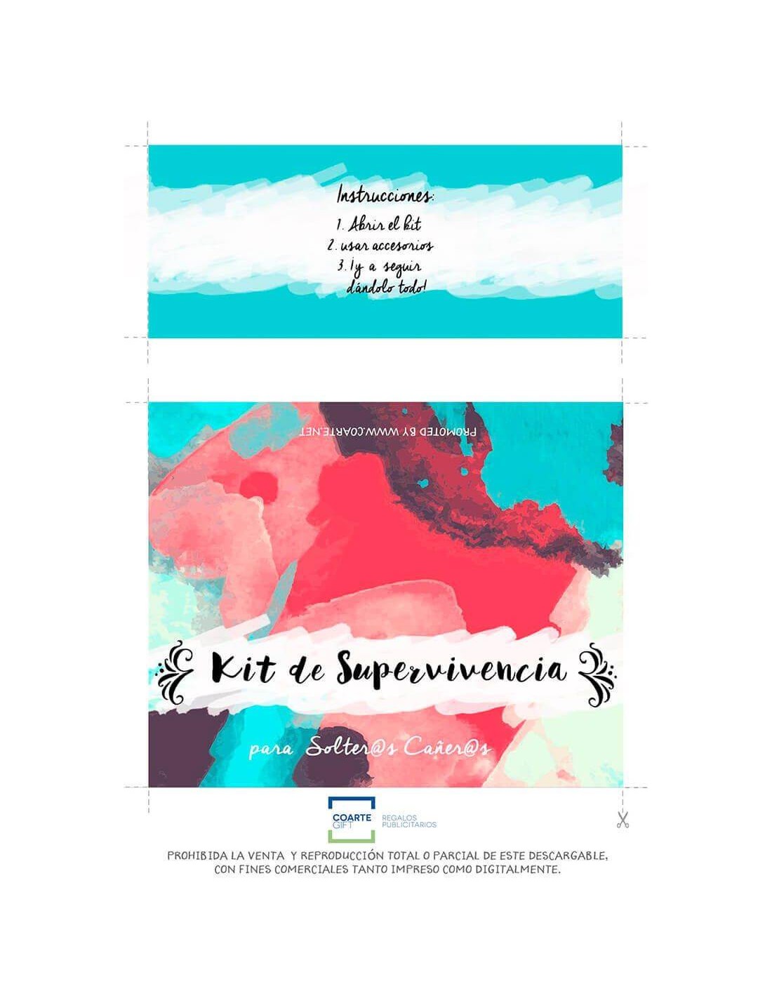 Kit de supervivencia para invitados disponibles en 2 tamaños