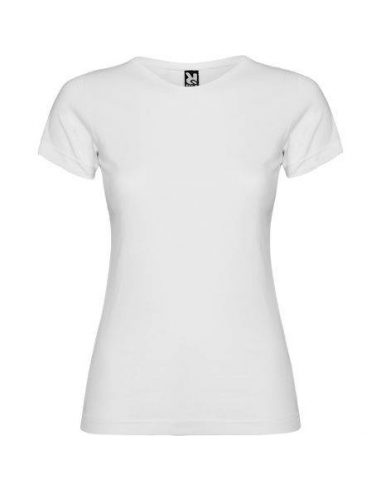 Camiseta entallada de mujer blanca