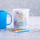 Taza infantil para colorear