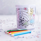 Taza infantil para colorear