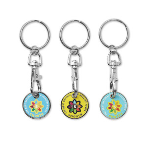 Llavero moneda para el carro | Llavero moneda a todo color 2