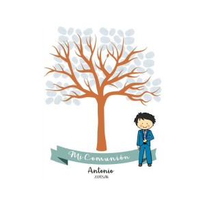 Árbol de Huellas para Comunión | Detalle Original para Comunión 2