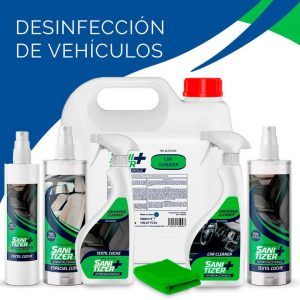 Productos desinfectantes para vehículos