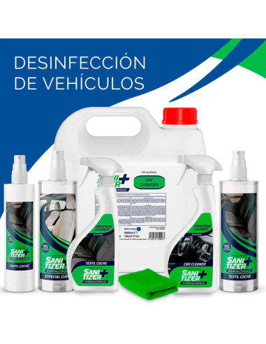 Productos desinfectantes para vehículos