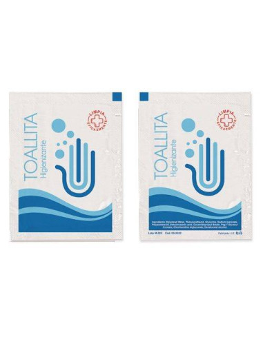 Sobres de toallitas higienizantes