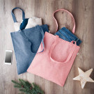 Bolsa de algodón reciclado | Bolsa ecológica doble tono