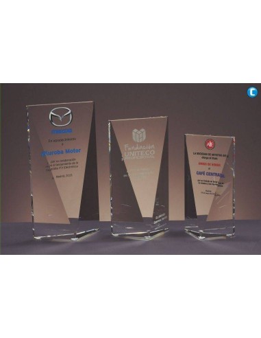 Placa de Cristal Rectangular | Placas Conmemorativas
