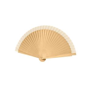 Abanico de madera barnizada| Abanico de 23 cm de madera 2