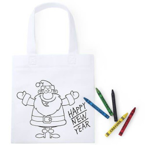 Bolsa de pintar navideña