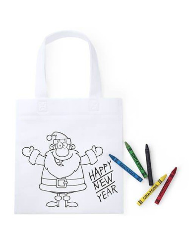 Bolsa de pintar navideña