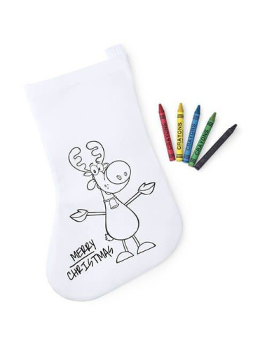 Calcetin de Navidad para colorear