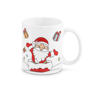 Taza de Navidad con Papá Noel