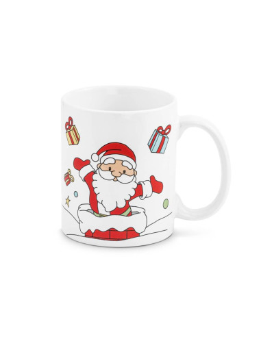 Compre Taza De Café De Cristal De Color única De Navidad, Taza De