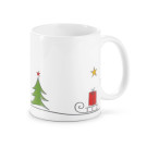 Taza de Navidad con trineo