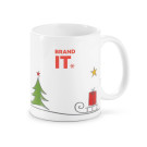 Taza de Navidad con trineo