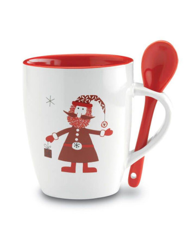 Taza de Navidad con cuchara