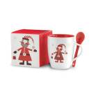 Taza de Navidad con cuchara