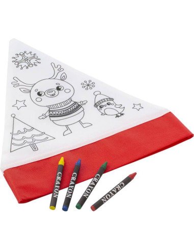 Gorro navideño para colorear