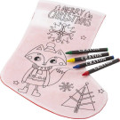 Calcetín Navideño para Colorear | REGALOS DE NAVIDAD