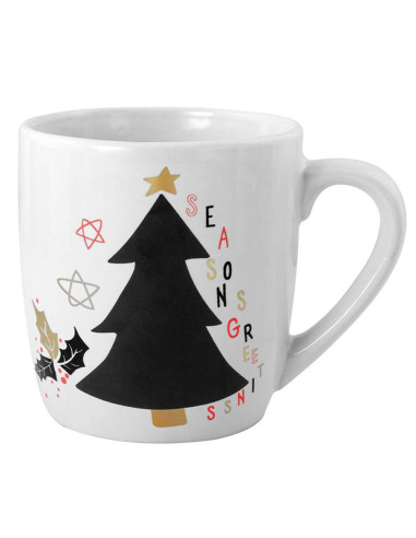 Taza pizarra navideña
