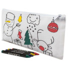 Estuche navideño para colorear