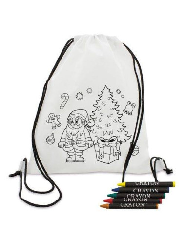 Mochila Navideña para Colorear | Regalos de Navidad Mochila Navideña para Colorear | Regalos de Navidad