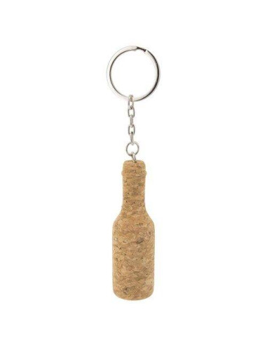 Llavero botella de corcho