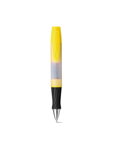 Boligrafo Bic 4 cuatro colores 3+1 Fluorescente amarillo