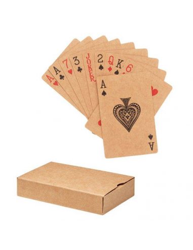 Baraja de cartas de póker reciclada