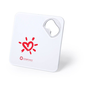 Posavasos con abridor | Posavasos cuadrado de colores 2