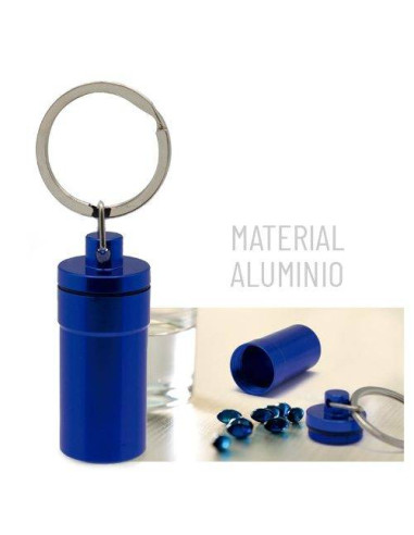 Llavero Pastillero de Aluminio | Pastillero Personalizado