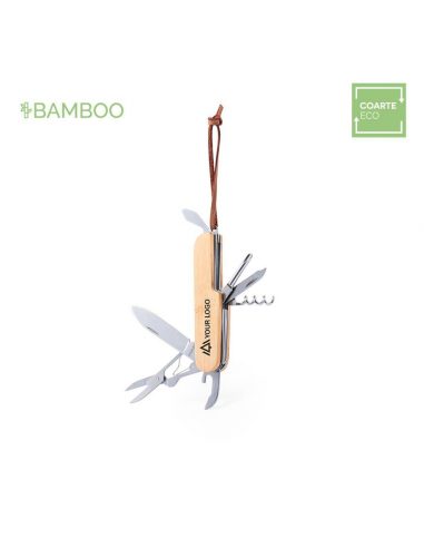 Navaja multiusos de bambú