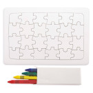 Puzzle con ceras para colorear