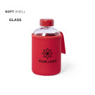 Botella de cristal con funda soft shell