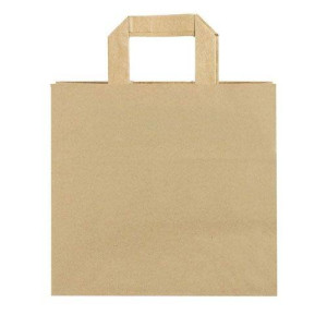 Bolsa de papel reciclado 26 x 25 x 17 cm | Bolsa FAST FOOD 2