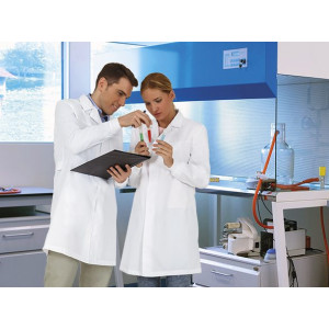 Bata Sanitaria con Puños | Bata de Trabajo para Laboratorio 2