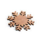 Posavasos Navideños de Corcho en Forma de Copo de Nieve