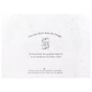 Tarjeta de Navidad Fabricada con Papel de Semillas 2