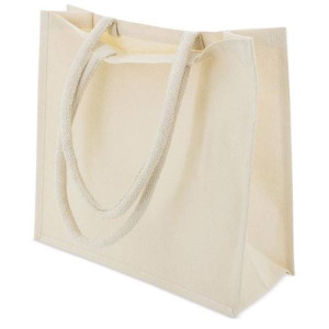 Bolsa de algodón con asa acolchada | Bolsa de algodón natural 2