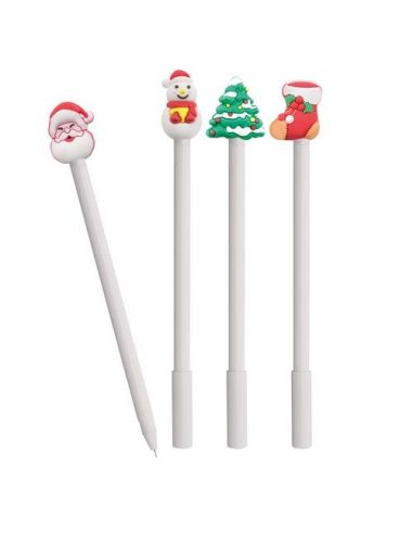 Regalos Promocionales de Navidad | Set de 12 bolígrafos navideños