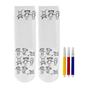 Calcetines infantiles para colorear