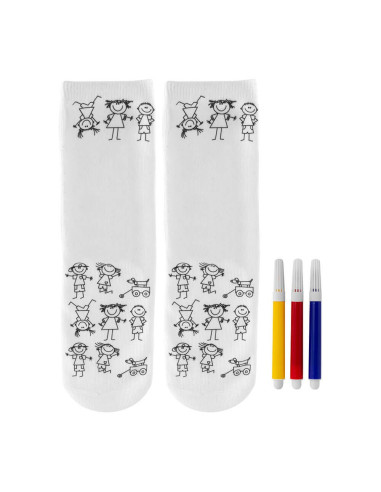 Calcetines infantiles para colorear